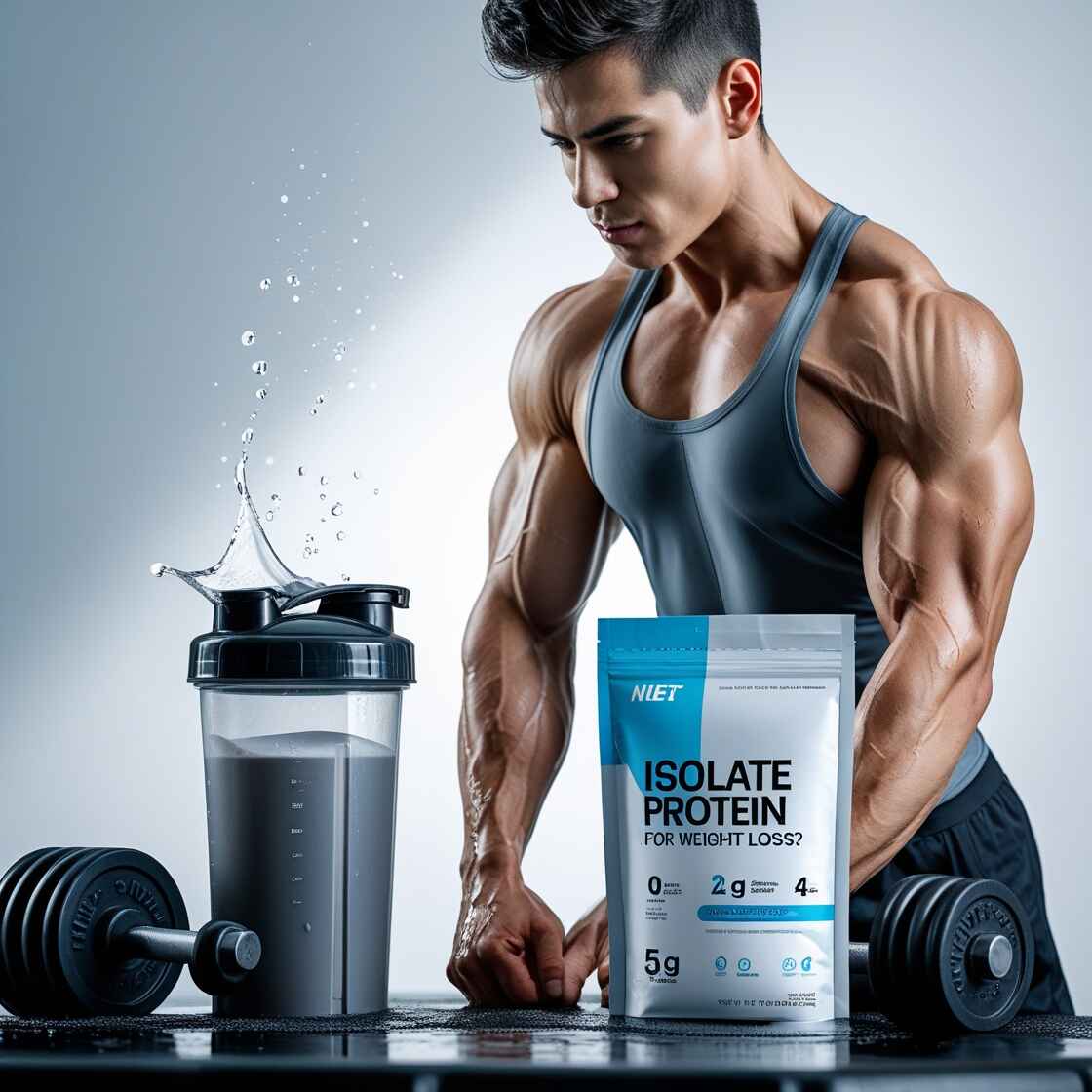 Isolate protein powder for weight loss, boosting metabolism and promoting lean muscle development for effective fitness results