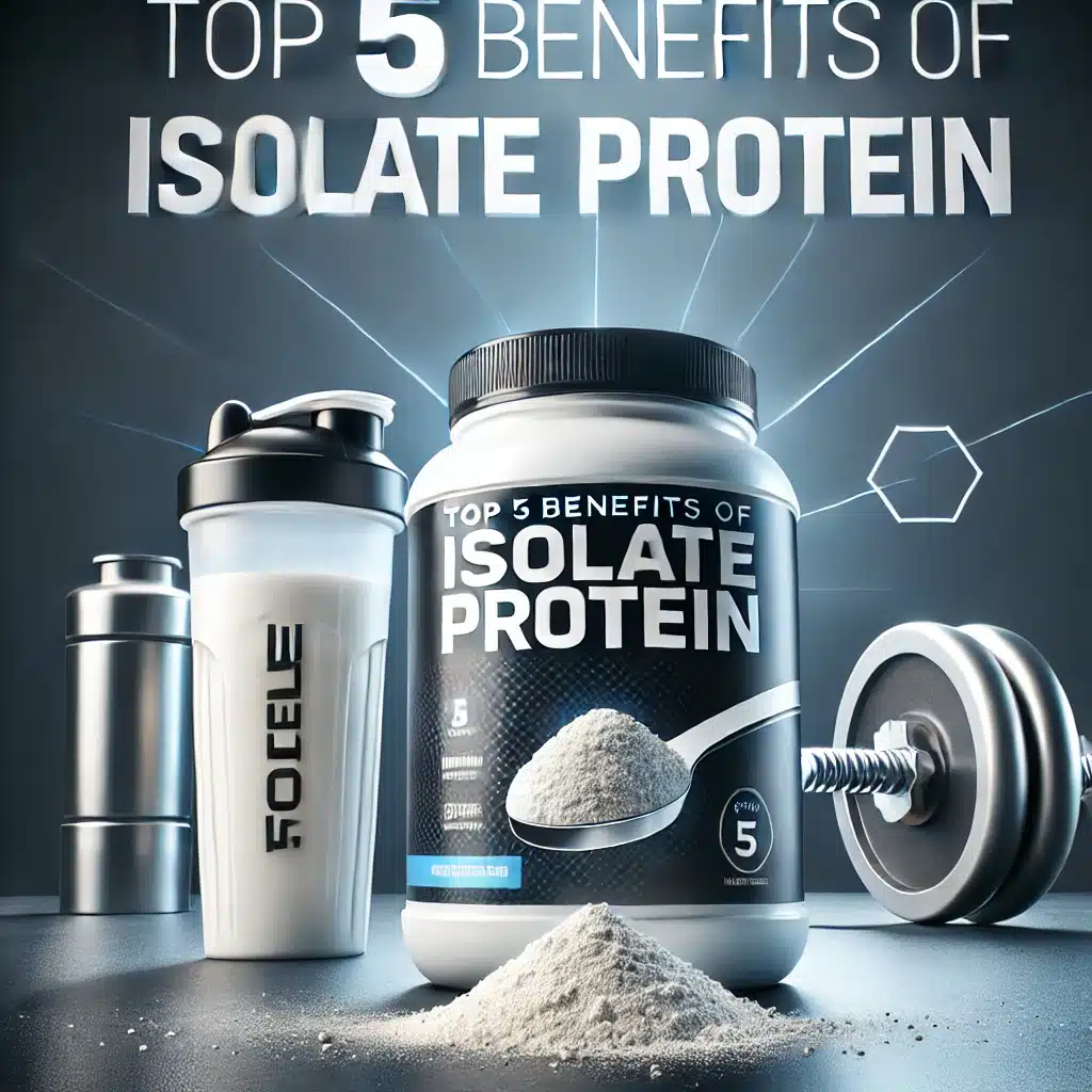 Isolate Protein supplement for muscle growth, recovery, and overall fitness, available at Syner Nutrition.