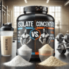 Comparison of Isolate Protein vs Concentrate Protein benefits and pricing for fitness goals