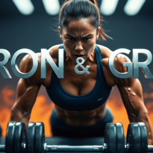 Athlete performing power-packed fitness routines with dumbbells in modern gym