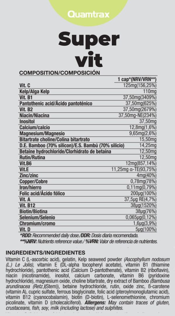 Quamtrax Super Vit 120 Capsules
